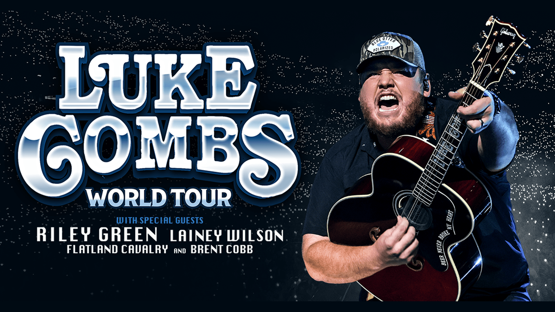 Luke Combs, Riley Green & Lainey Wilson at Albertsons Stadium