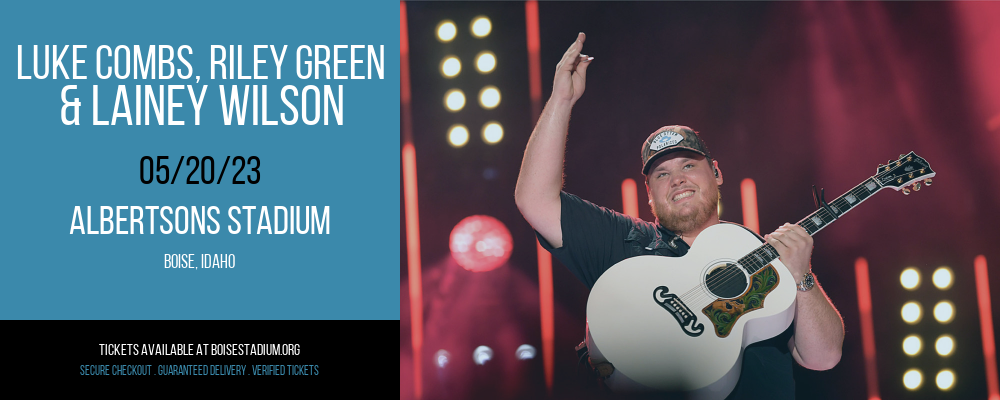 Luke Combs, Riley Green & Lainey Wilson at Albertsons Stadium